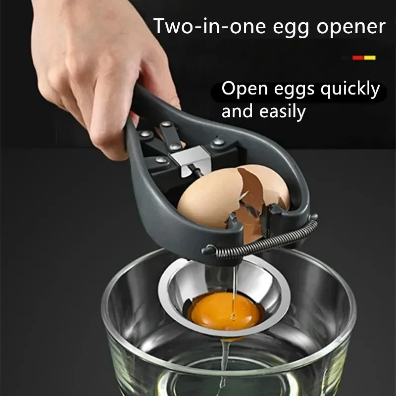 

Stainless Steel Egg Opener Scissors Manual Egg Tools Eggshell Cracker Topper Eggs Opener Separator Kitchen Novel Accessories