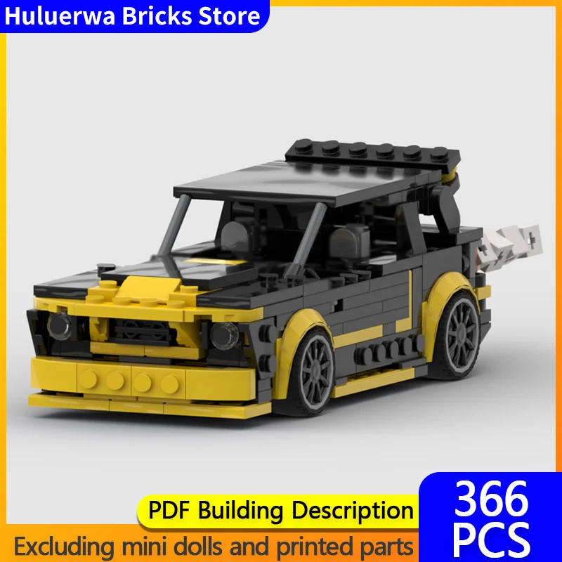 

Модель городской автомобиль MOC, строительные кирпичи, популярная игра, виртуальный гоночный автомобиль, модульная технология, детские праздничные подарки, сборка игрушек, костюм