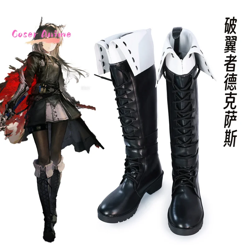 

Game Arknights Texas the Omertosa Cosplay Costume Shoes Anime Character Halloween Carnival Party Prop