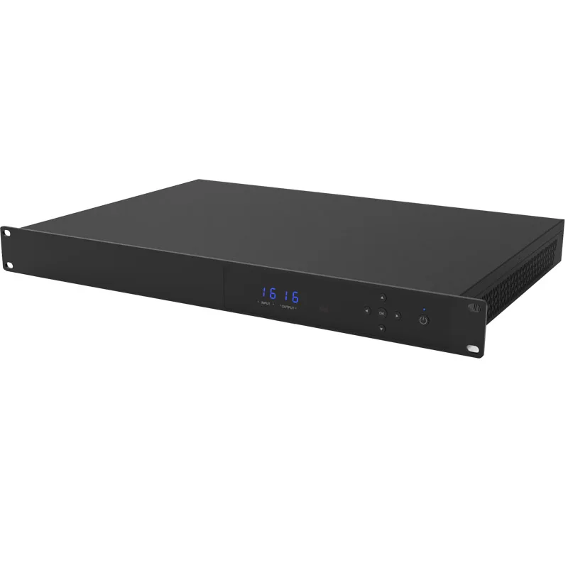 1U rack mounted  Smart EDID Management 16x16 HDMI Matrix Switcher for home theatre system