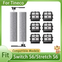 Filters For Tineco Floor One Switch S6/Stretch S6 Wet Dry Vacuum Cleaner Replacement Parts Roller Brush Heap Filter Accessories
