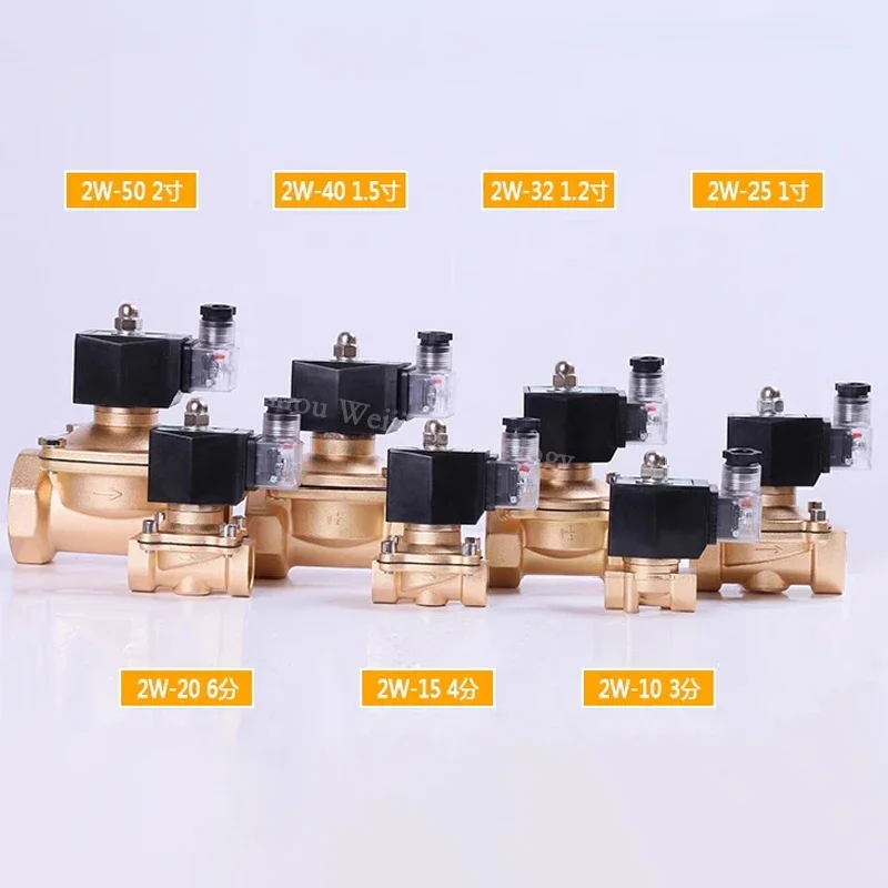 Normally closed solenoid valve water valve, IP65 fully enclosed coil, AC220V DC12V DC24V, G3/8