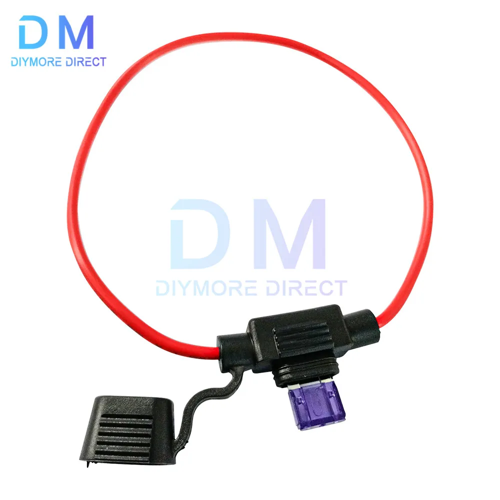 Auto Car Inline Type Mini Fuse Waterproof Holder Case Motor Blow 32V AWG Wire Cutoff Switch Socket Fuse Holder