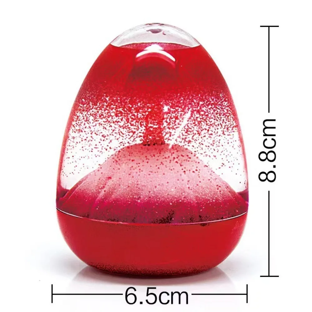 Creative gifts birthday gift home decoration ornaments volcanic eruption oil drops acrylic egg hourglass Holiday gift