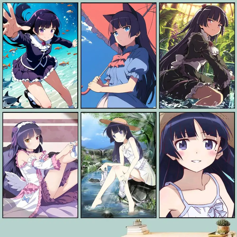Gokou Ruri Anime Posters Living Room Bar Cafe Quality Canvas Vintage Style Comics Painting Art Home Wall Decor Picture