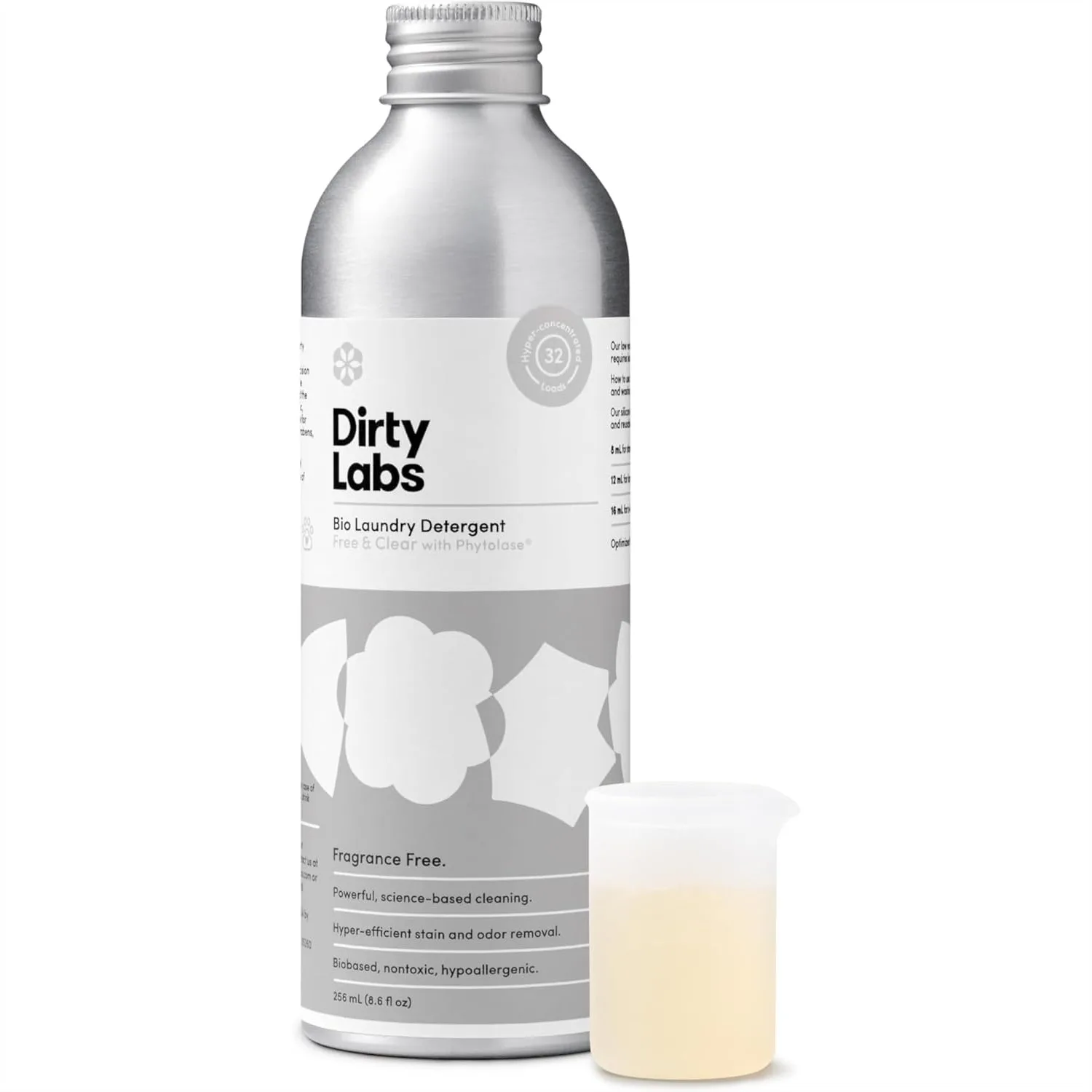 

Bio-Liquid Laundry Detergent, Scent Free, 32 Loads, Hyper-Concentrated for High Efficiency Machines