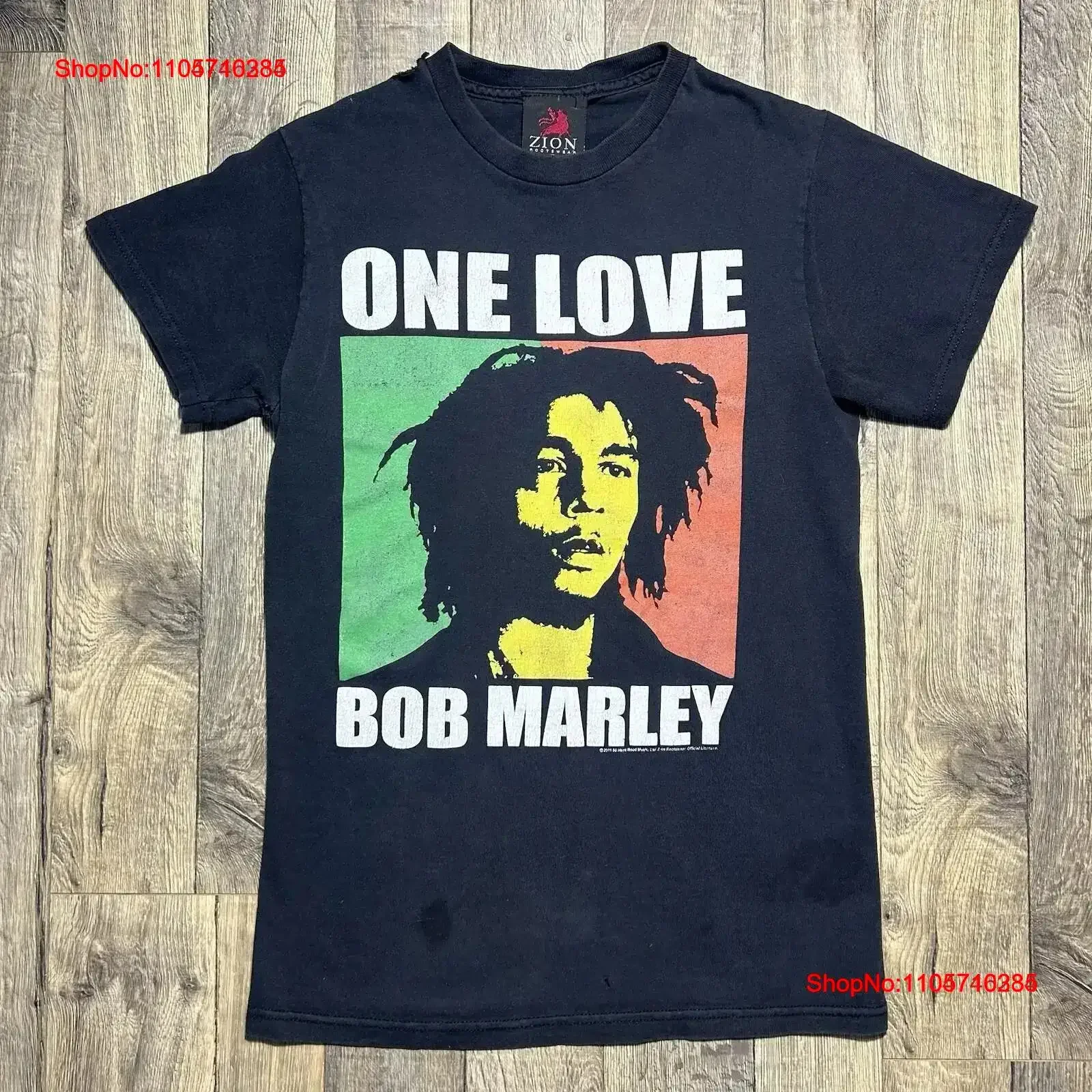 Vintage Bob Marley One Love T Shirt Zion Mens Size Small Reggae Black 2000s Y2K Washed designer clothes vintage Washed graphic