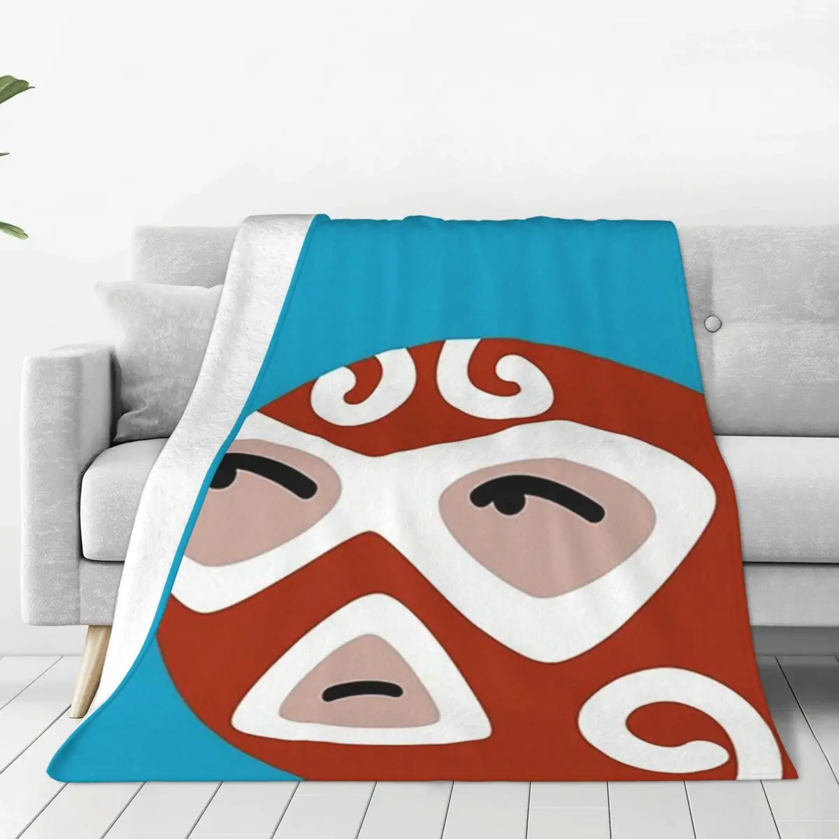 Luchador Blankets Flannel Lightweight Sofa Throw Blankets For Home Bedroom Travel Throws Bedspread Quilt