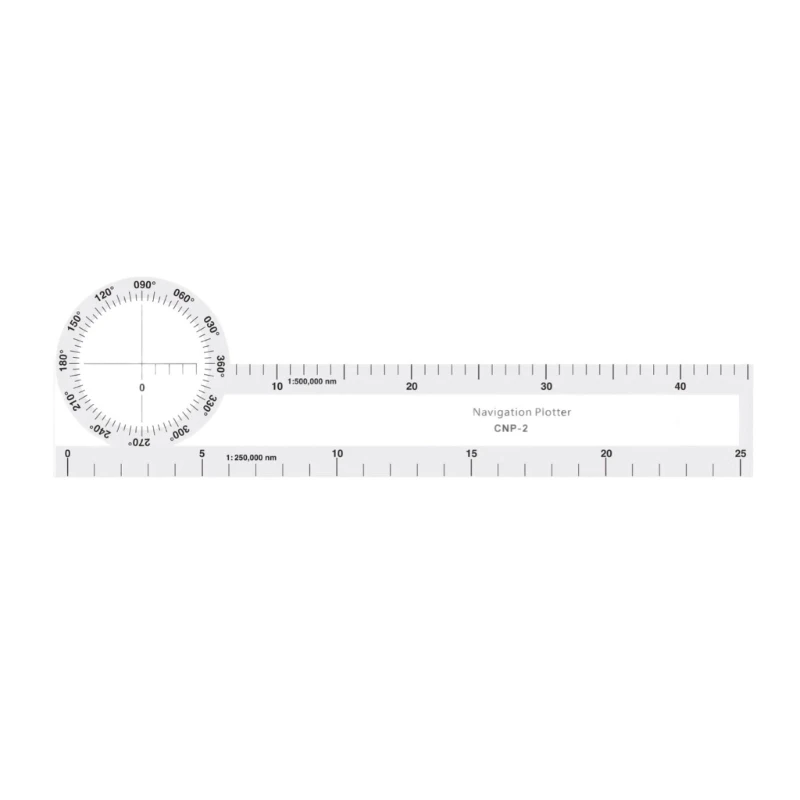 Electronic Scale Ruler Backup Navigation Instrument Tool for Precise Plotting in Flight Marine Environment