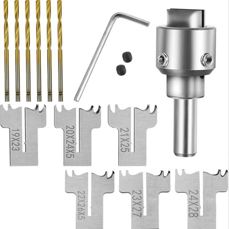 16-24mm Ring Milling Cutter Wood Router Bit Set DIY Woodworking Tools Fingerstall Wooden Beads Drill Fresas Para Madera