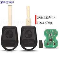 jingyuqin 3 Buttons Car Remote Key Fob 315/433Mhz ID44 PCF7935 Chip For BMW Z3 E31 E32 E34 E36 E38 E39 E46 Z3i HU58/HU92