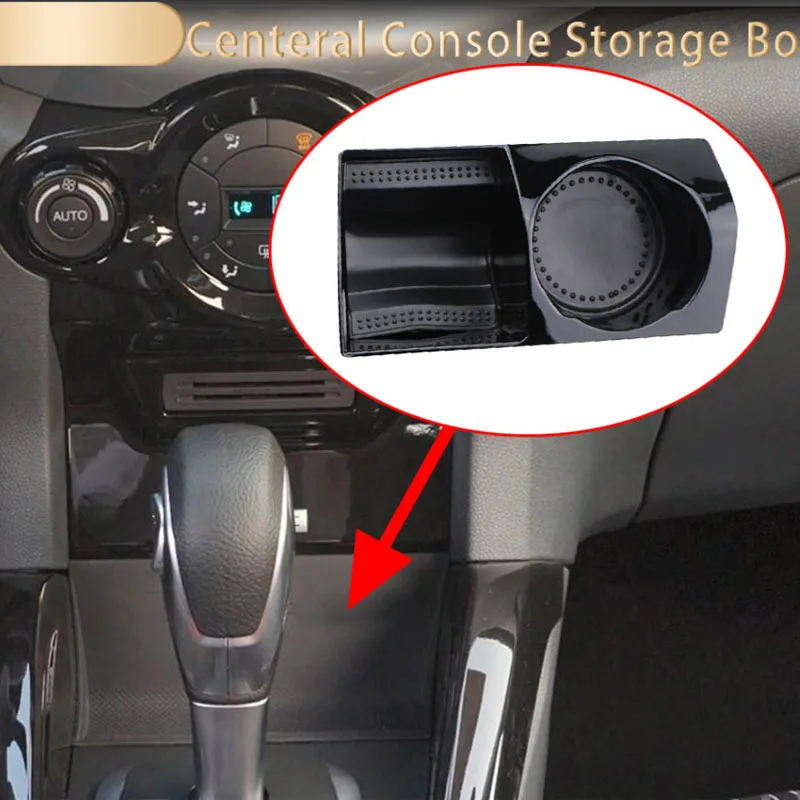 For Ford Ecosport 2013 - 2017 ABS Car Center Console Storage Box Case Container Stowing Organizer Accessories