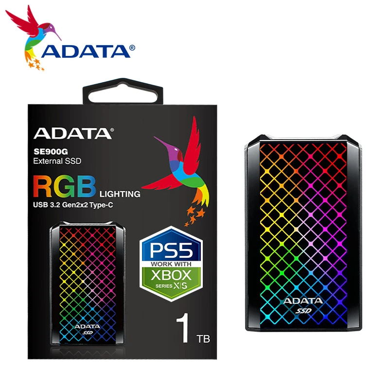 

Новый внешний твердотельный Накопитель ADATA SE 900G 512 ГБ 1,2 Gen2 x2 Type C высокоскоростной интерфейс для ПК