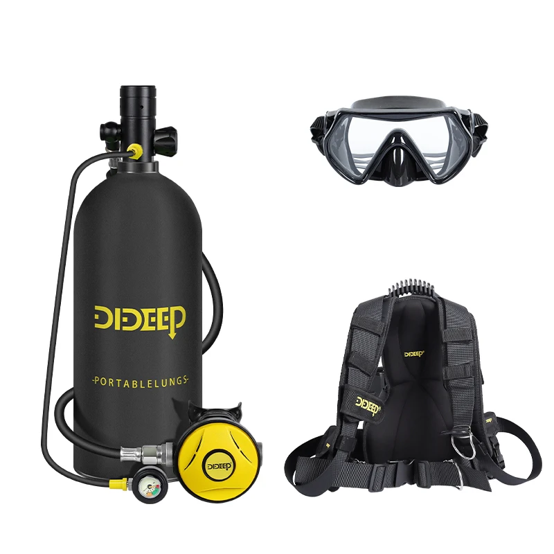 DIDEEP Scuba Tank 3L capacità attrezzature Specialized Scuba Tank bombola di ossigeno bombola di ossigeno 30 minuti attrezzatura per lo Snorkeling