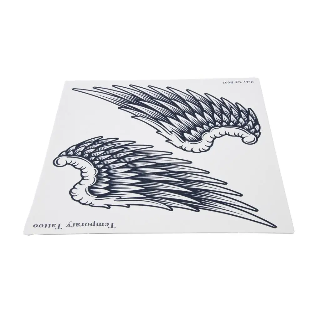 Party Unisex Waterproof Angel Wings Design Temporary Body Art Tattoo Sticker