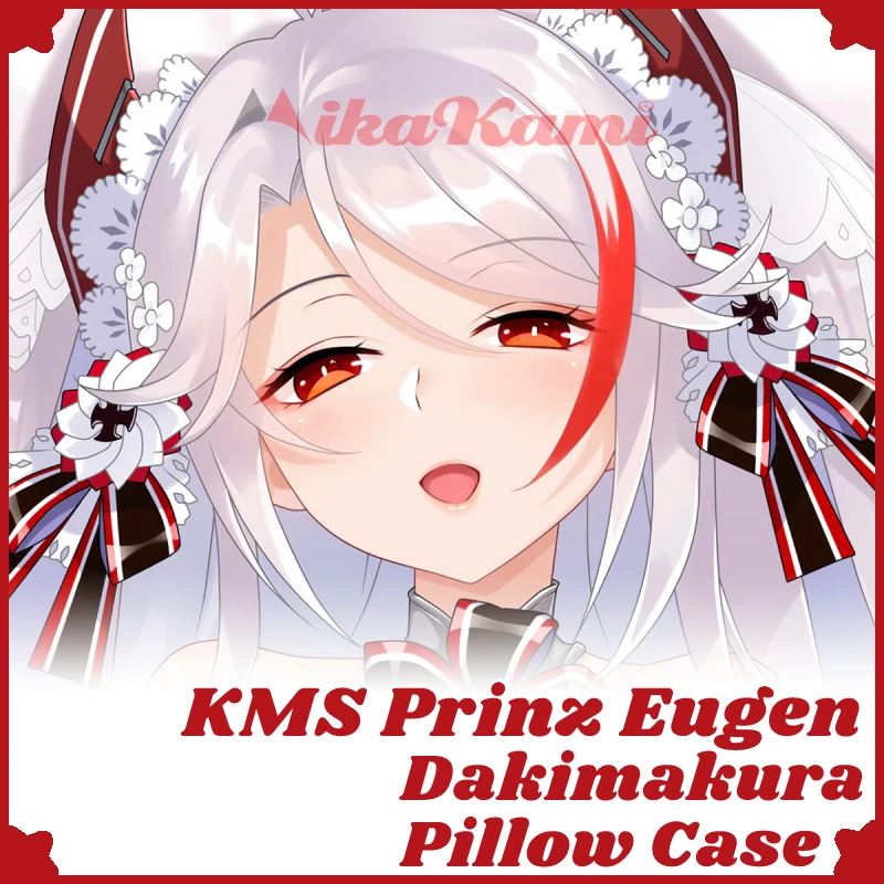 

KMS Prinz Eugen Dakimakura Game Azur Lane Pillow Case Hugging Cushion Cover Full Body Pillowcase Home Bedding Decor Otaku Gift