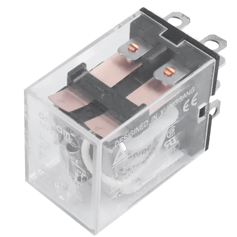 

4 катушки постоянного тока 12 В 10 А 240 В переменного тока 28 В постоянного тока DPDT Электромагнитное реле JQX-13F2Z-[Y03A]