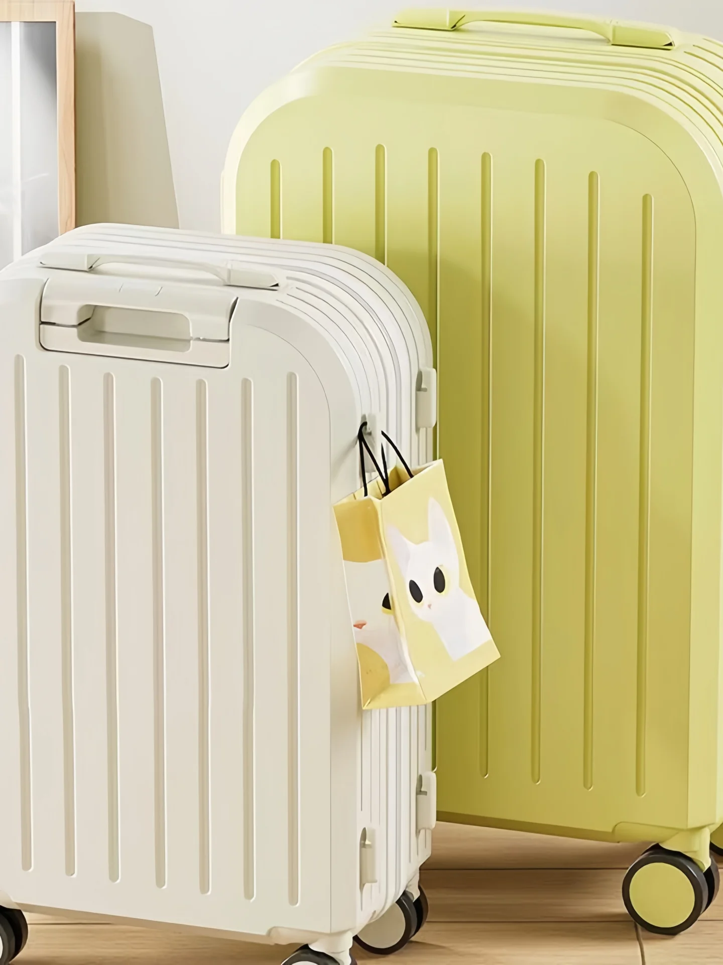 20インチ旅行用スーツケース-パスワードロック付き荷物入れ-カジュアル旅行用-男女兼用-耐久性のあるキャリーオンバッグ-キャスター付き-pc-abs素材