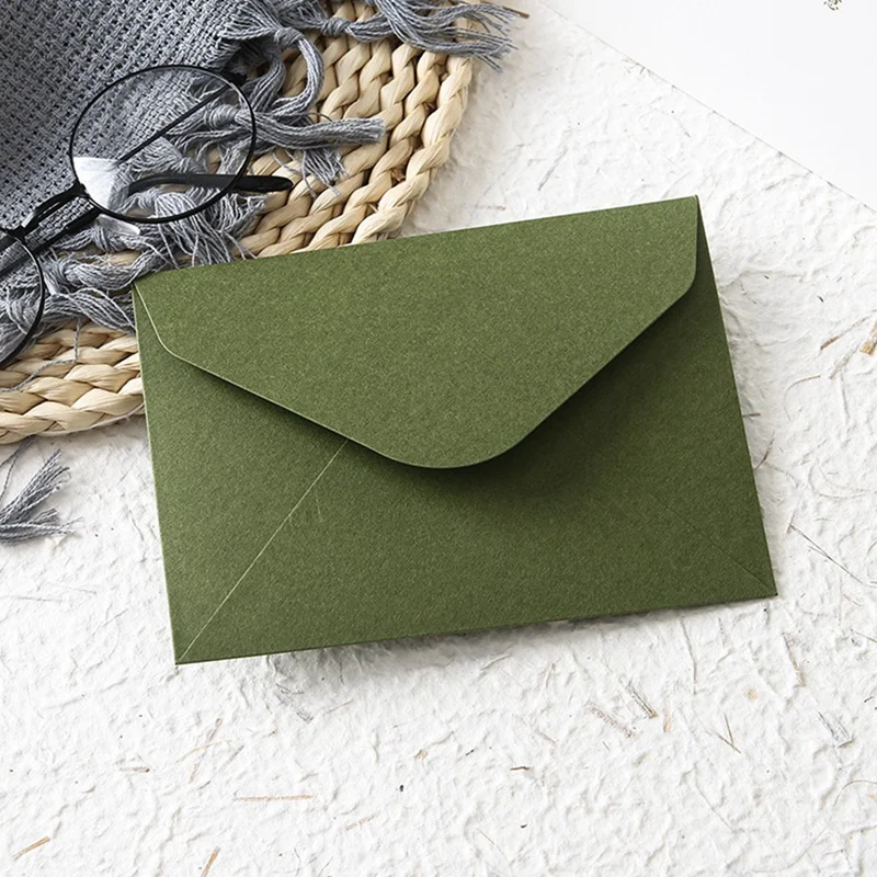 20Pcs Modern Simplicity Envelope With Fire Paint Imprint 16X12cm For Wedding Blessing Gratitude Invitations Giftbox