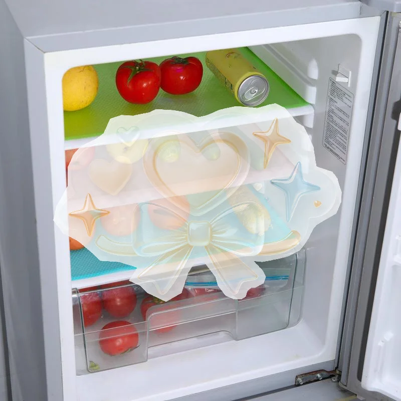 4PCS 29*45cm Waterproof Refrigerator Liner Washable Mildew Kitchen Pad Anti-oil Cabinet Drawer Placemat Heat-insulat Fridge Mat