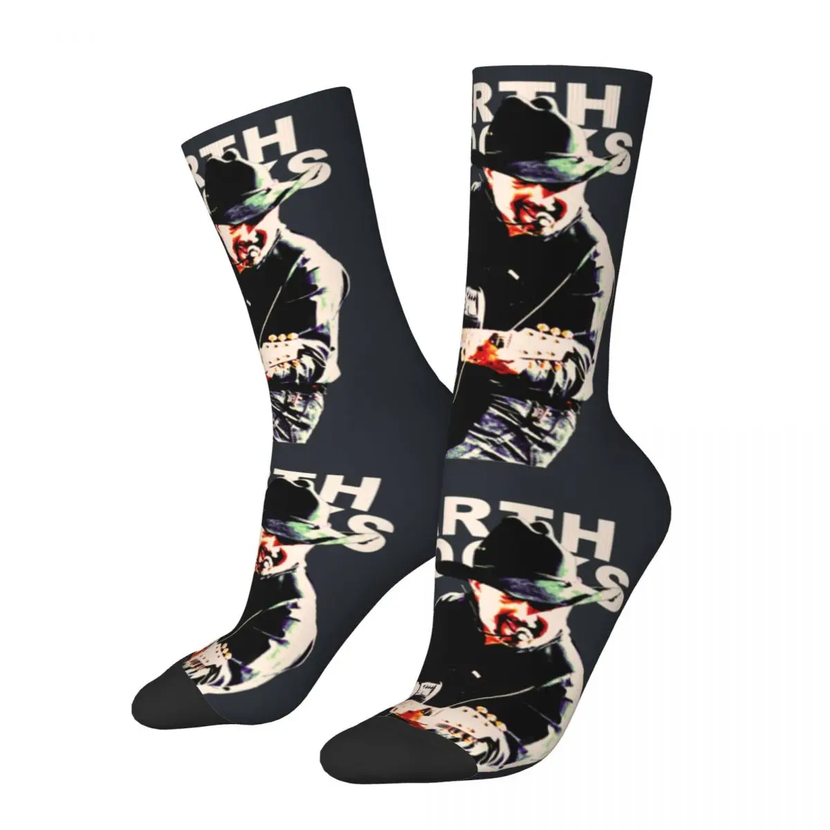 Hip Hop Retro Garth Brooks Men's Socks Unisex G-garth brooks Street Style Printed Crew Sock Gift official-website tops fugees