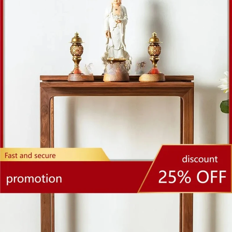 

Столик для кофе из черного ореха, столик-жертвенник для Бога Богатства, подставка для благовоний, наборы с изображением Будды Авалокитешвары