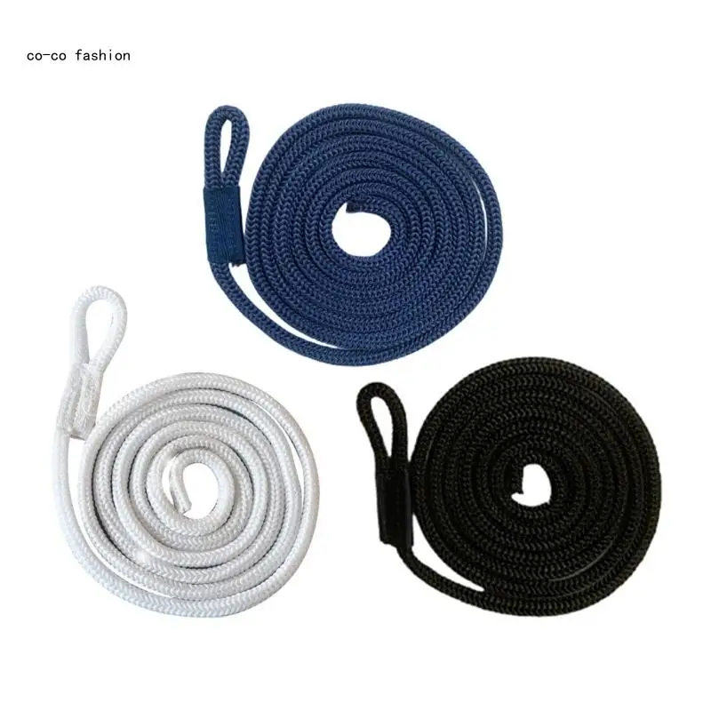 

517B Marine Mooring Line BoatsFender Line DoubleBraided Cord with Eye Compatible for Yacht Ship Kayak Watercraft Jet Pontoon