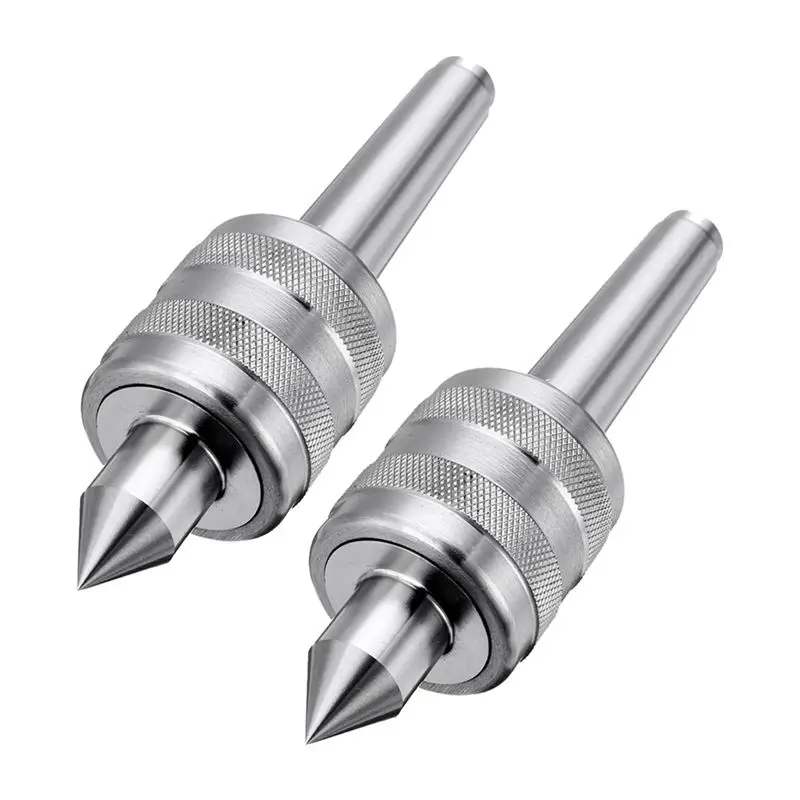 

N84R 2X MT2 0.001 Lathe Live Center Taper Tool Live Revolving Milling Center Taper Machine Accessories