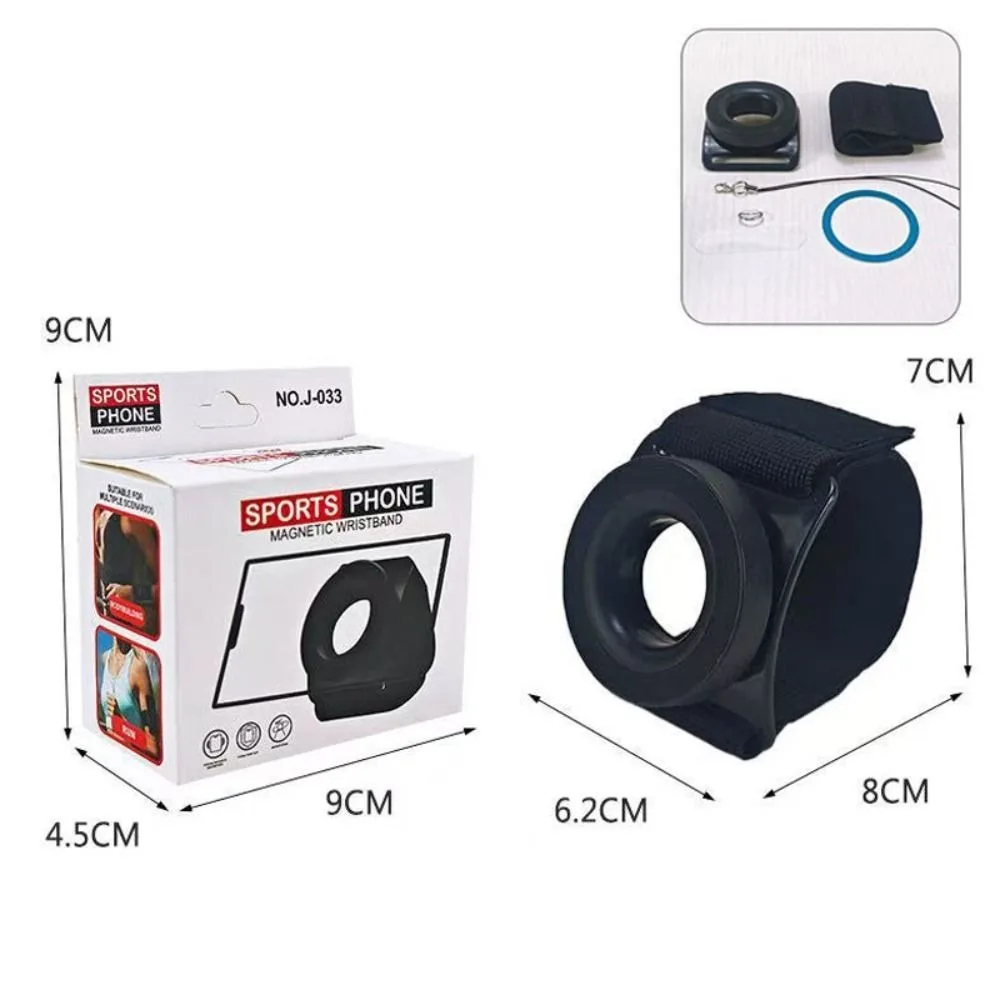

New Magnetic Suspension Running Phone Holder Portable 360° Rotatable Wrist Phone Stand for Magsafe Cell Phone Arm Wrist Band Gym