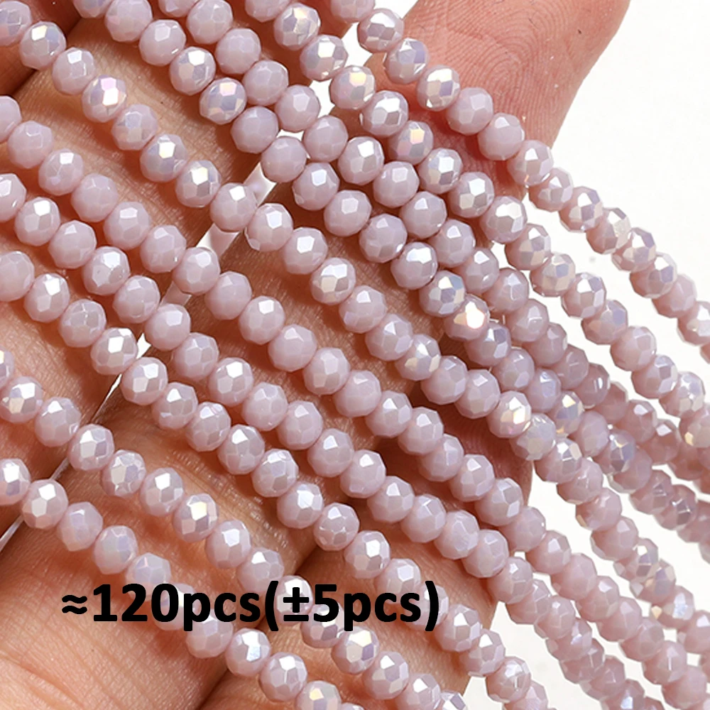 120 teile/los Kristall Glas Rondelle Perlen Österreich Facettierte Runde Lose Spacer Perlen