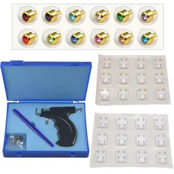 Professional Ear Piercing Gun with Stainless Steel Stud Earrings-Reusable Ear Piercing Tool Body Jewelry Machine Kit