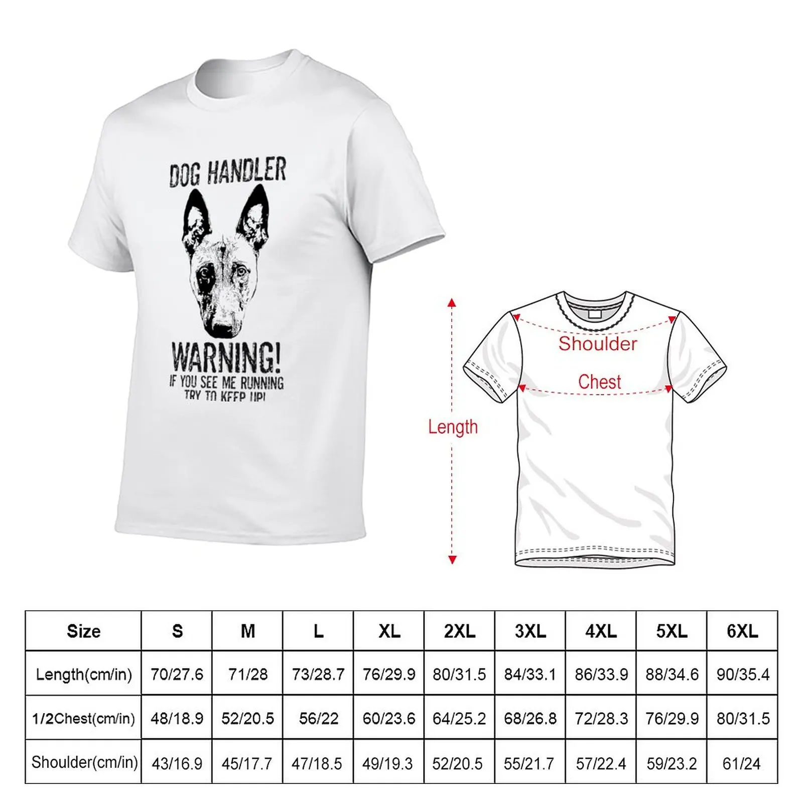 New Dog Handler T-Shirt graphic t shirts anime clothes mens plain t shirts