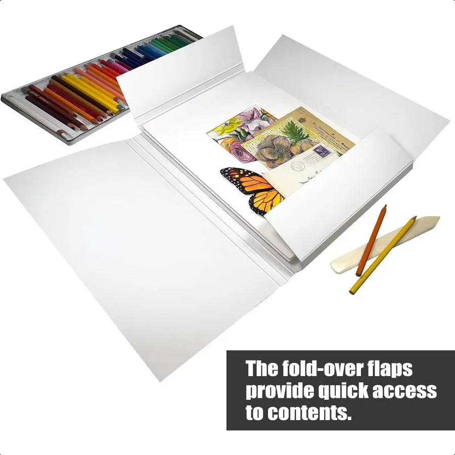 Lineco Archival Storage Art Folio for Preserving 11x14 Inch Artwork Photographs Prints Letters or Documents AcidFree Folder wit