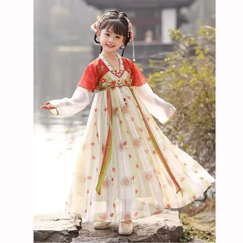 

New imitation Tang Dynasty Chinese Hanfu girls' dress