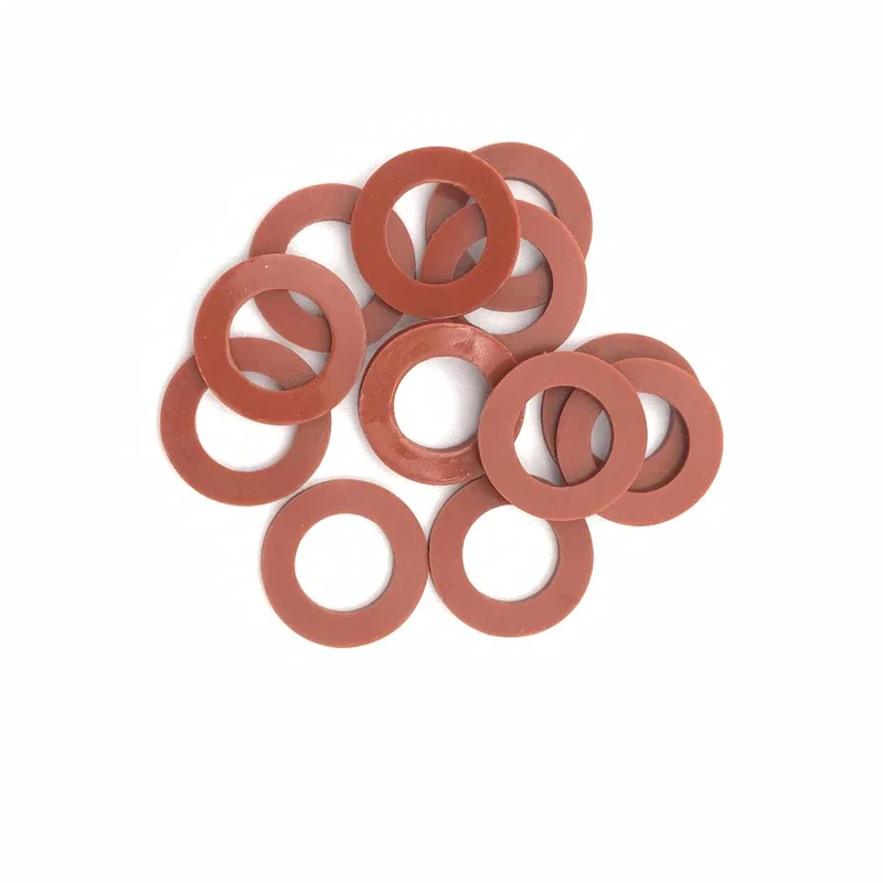 1/2/3mm Thick Silicone Rubber Flat Gaskets Outer Dia 4mm-36mm Black Red Food Grade Silicon O Rings Seal Washers Sealing Ring