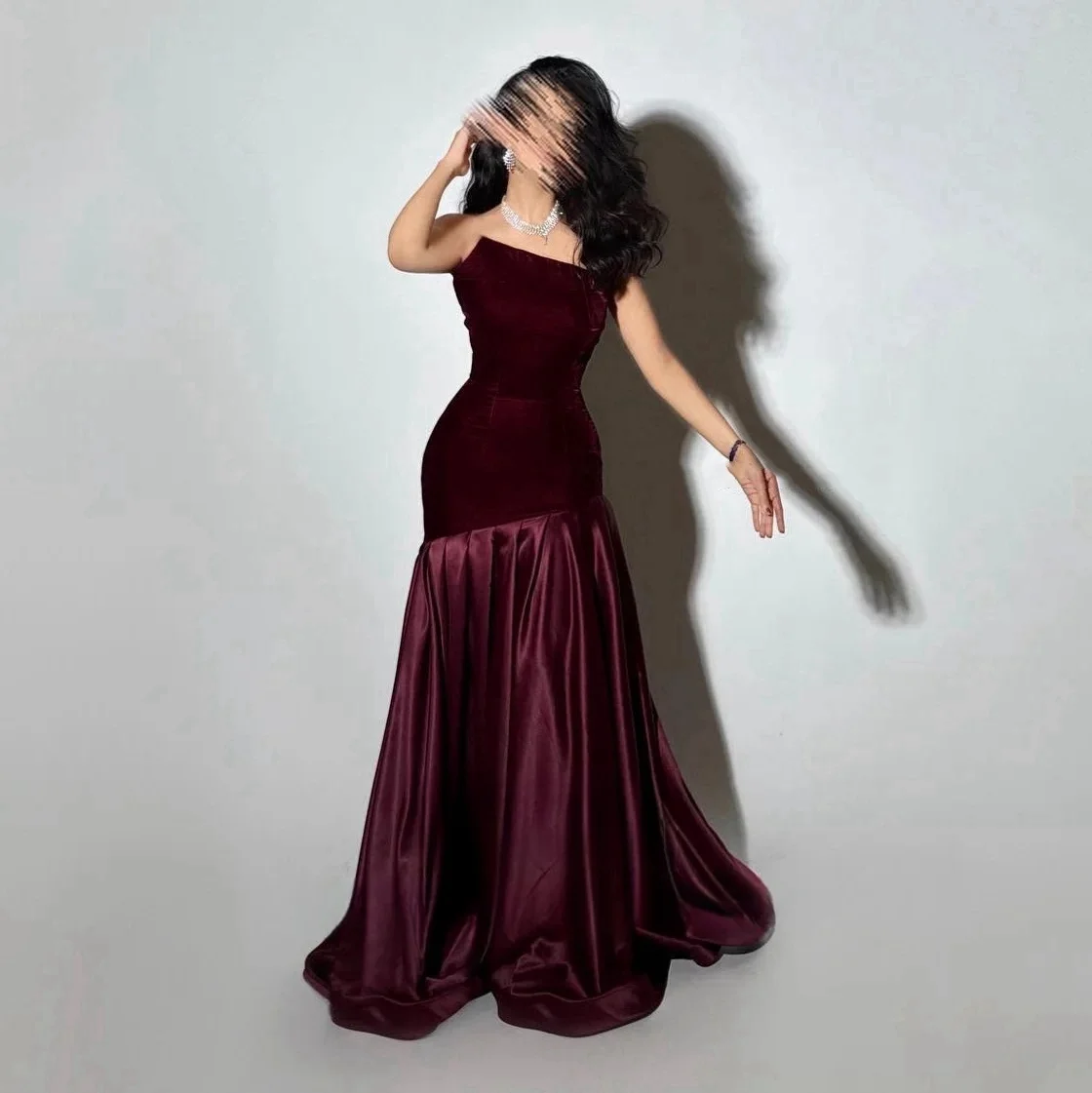 Robe longue de soirée en velours violet, sur mesure, robes de soirée longues, Pastrol, Jersey unisexe, rétro, dubaï, saoudien, arabe, bal personnalisé