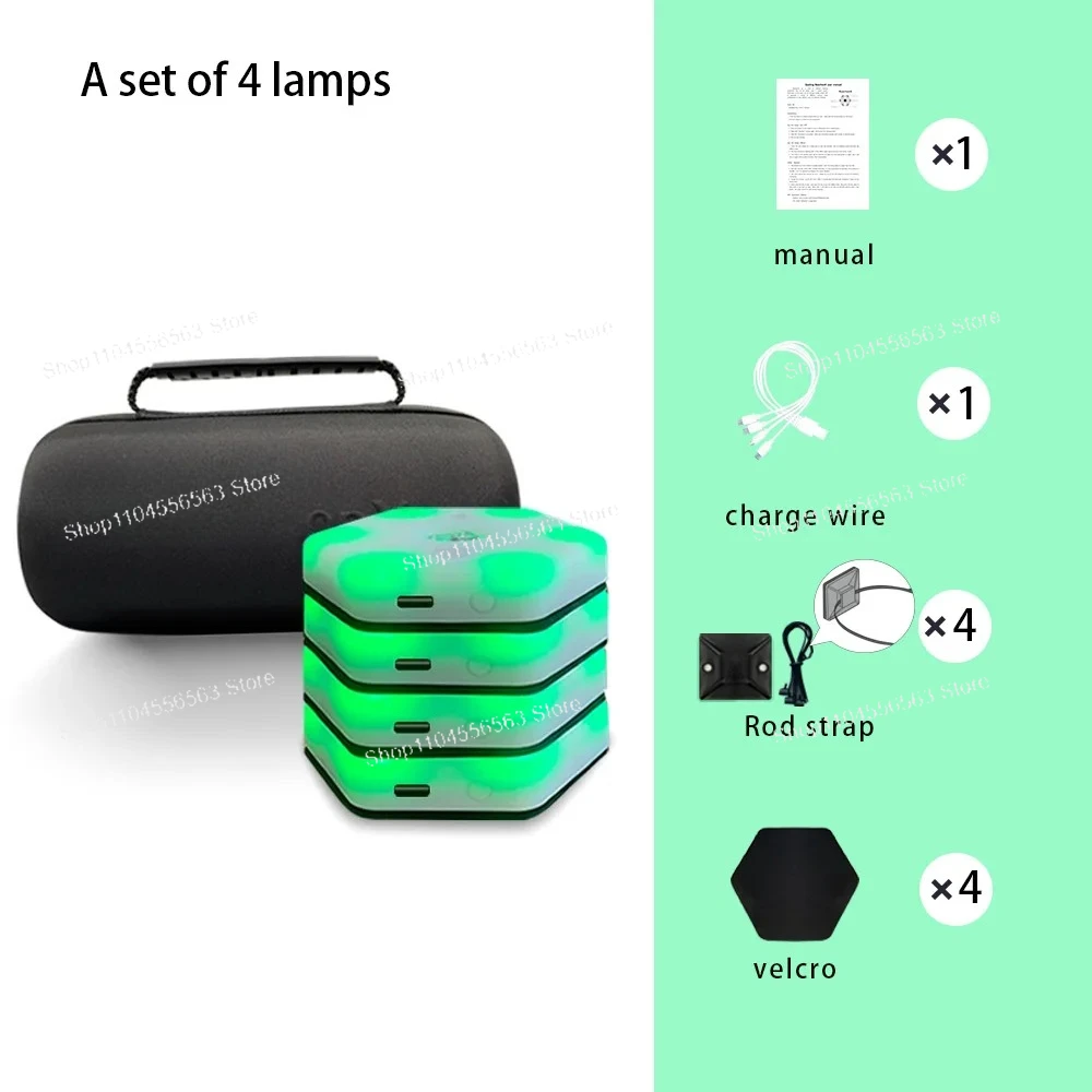 Reaktions-Trainingslampe, Geschwindigkeit, Agile-Reaktionsausrüstung, Basketball, Fußball, Sport, Boxen, Fitlight Blazepod, Handball, 4 Lichter + App