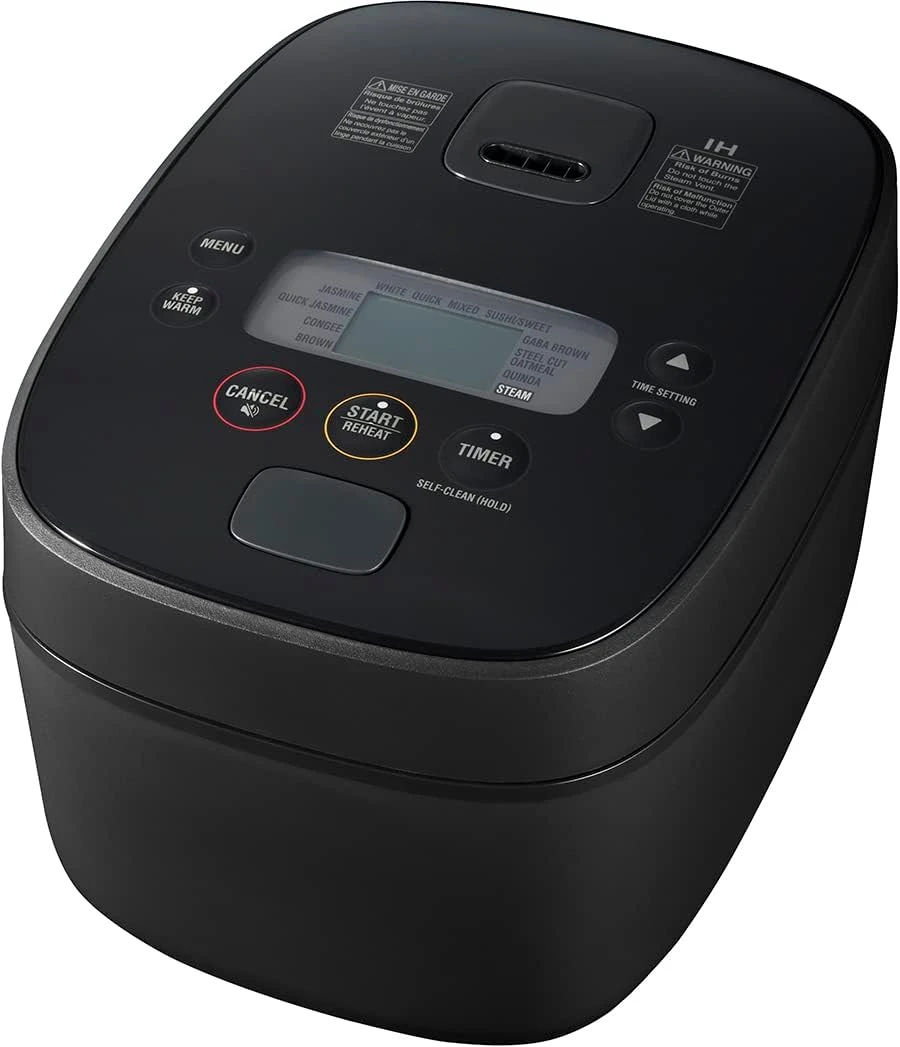 

Induction Rice Cooker and Warmer, 5.5 Cup Capacity, Black