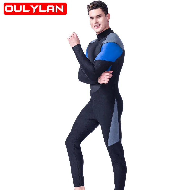 

New Men's 3MM Neoprene Wetsuit Scuba Diving Thermal Winter Warm Diving Suit Full Suit Swimming Surfing Kayaking Equipmen