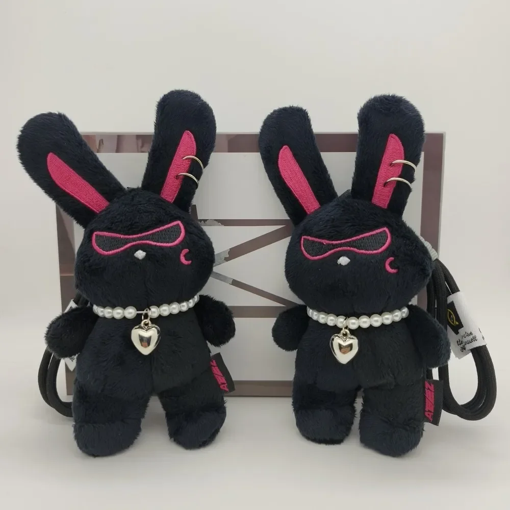 13/19cm Cute Rabbit Plush Doll Keychain MITO Toy Keychain Plush Pendant Stuffed Animals Keyring Girls Women Bag Accessories Gift