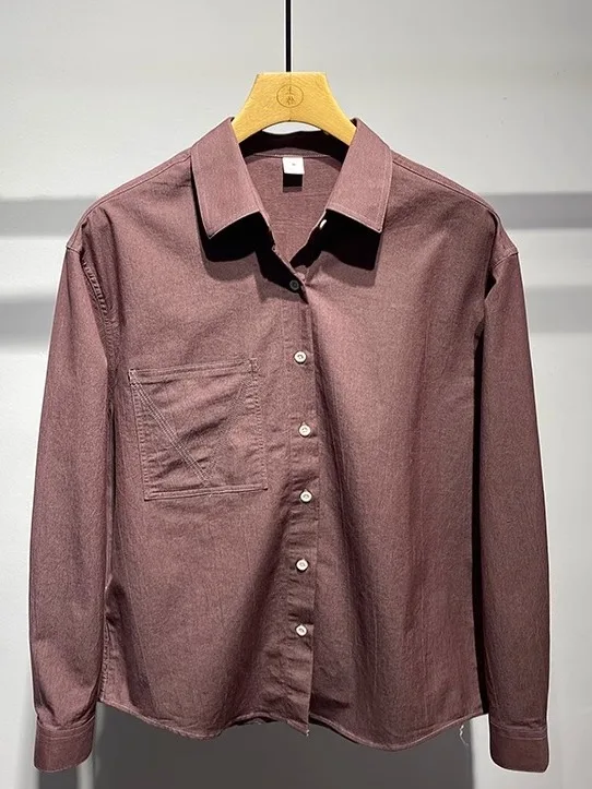 Casual Loose Long Sleeve Men's Shirt Fashionable Collar Jacket Spring Season Lightweight Versatile Stylish Handsome Button up