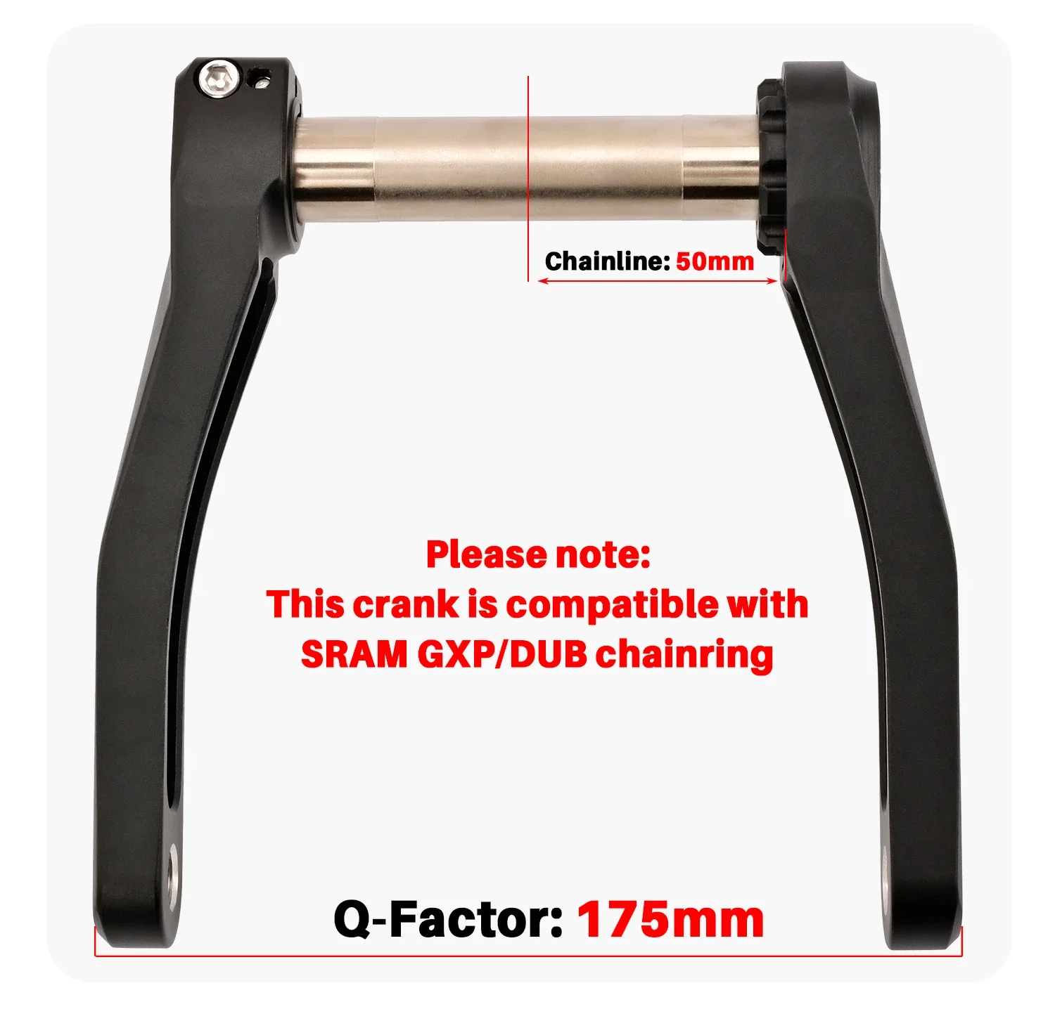 GOLDIX Kinderfahrrad-Kurbelgarnitur 110/127/140/150/155mm Länge Aluminiumlegierung Geschmiedeter Kurbelarm CNC-Bearbeitung mit Kettenblattschutz – Detail 4