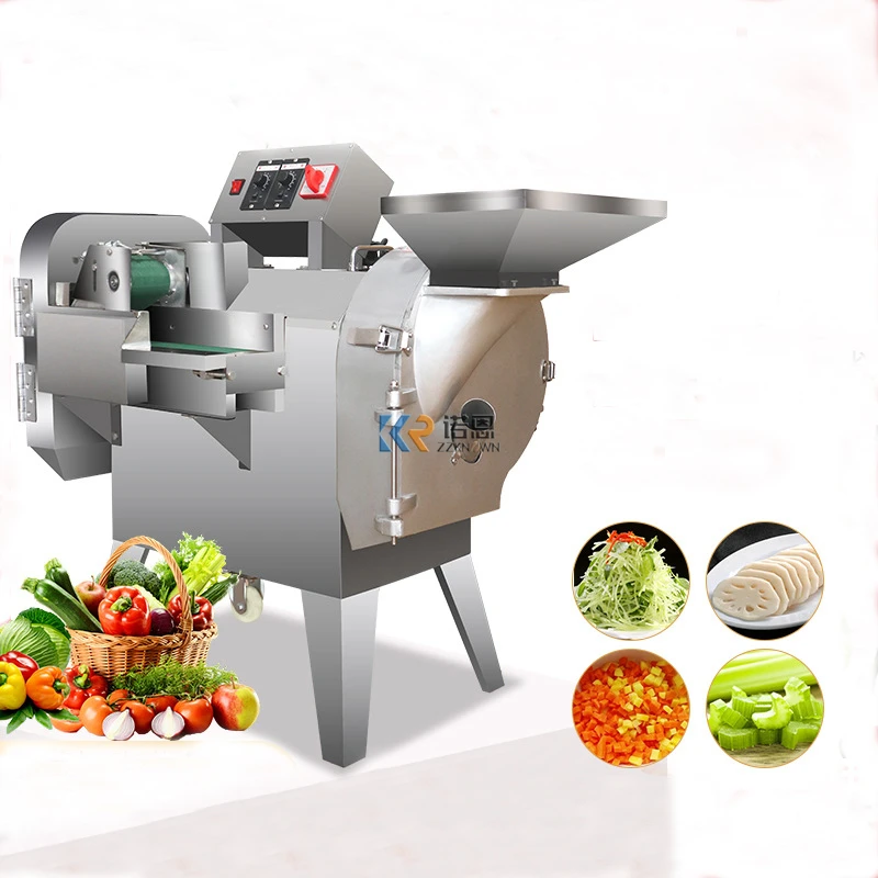 Automatic Vegetable Cutting Machine Spinach Lettuce Cabbage Vegetable Slicer Chopper Carrot Potato Cucumber Onion Fruit Cutter