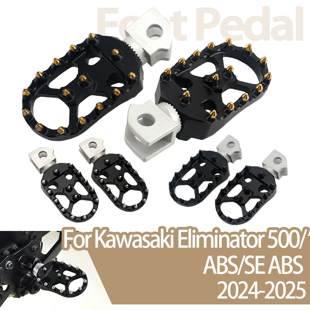 

Передние вращающиеся подножки для Kawasaki Eliminator 500SE ABS 500ABS, подножки для водителя мотоцикла, подставка для ног, подножки для шоссе
