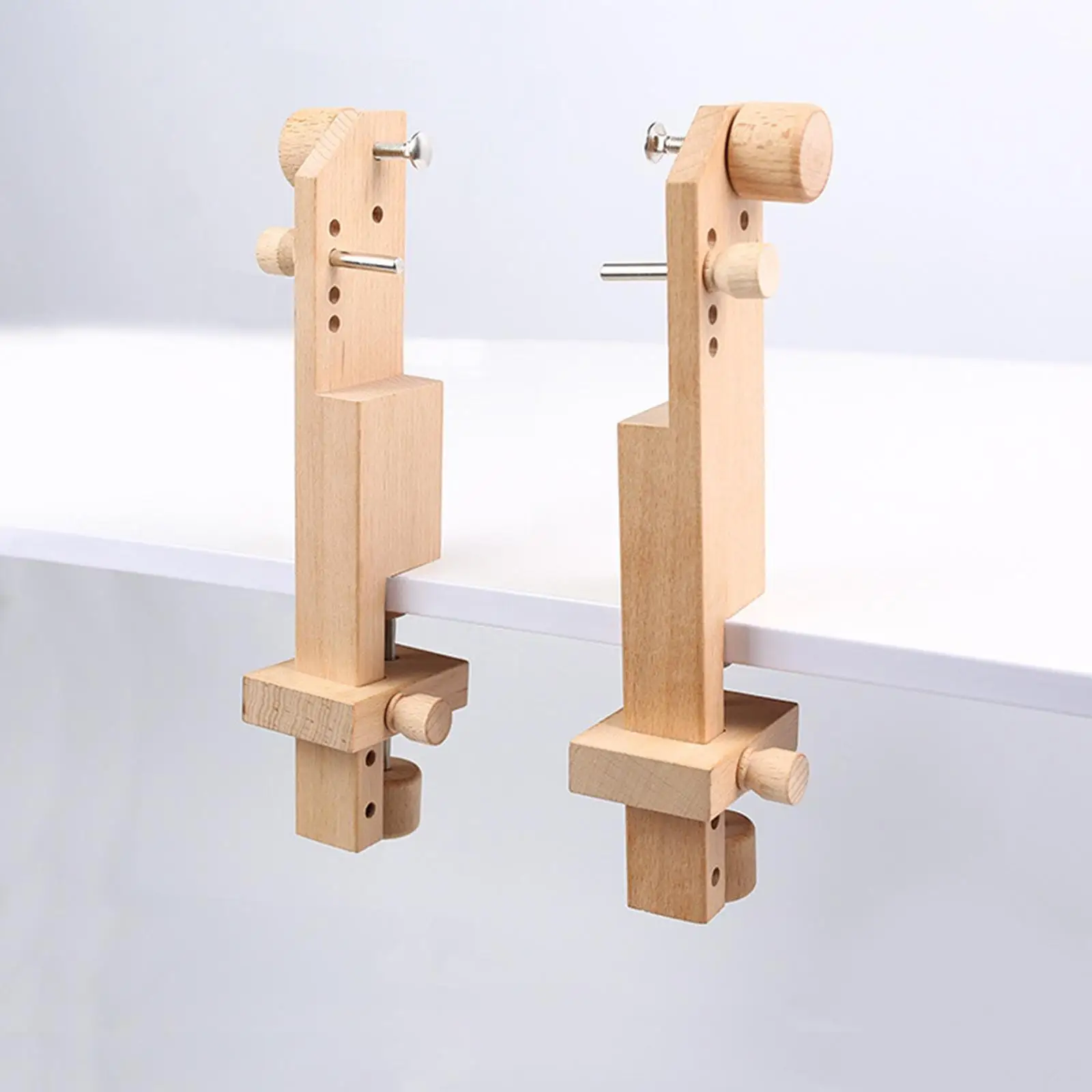 

Wooden Cross Stitch Rack with Adjustable Clamp Embroidery Lap Frame Support for DIY Embroidery Kit and Thread Sewing