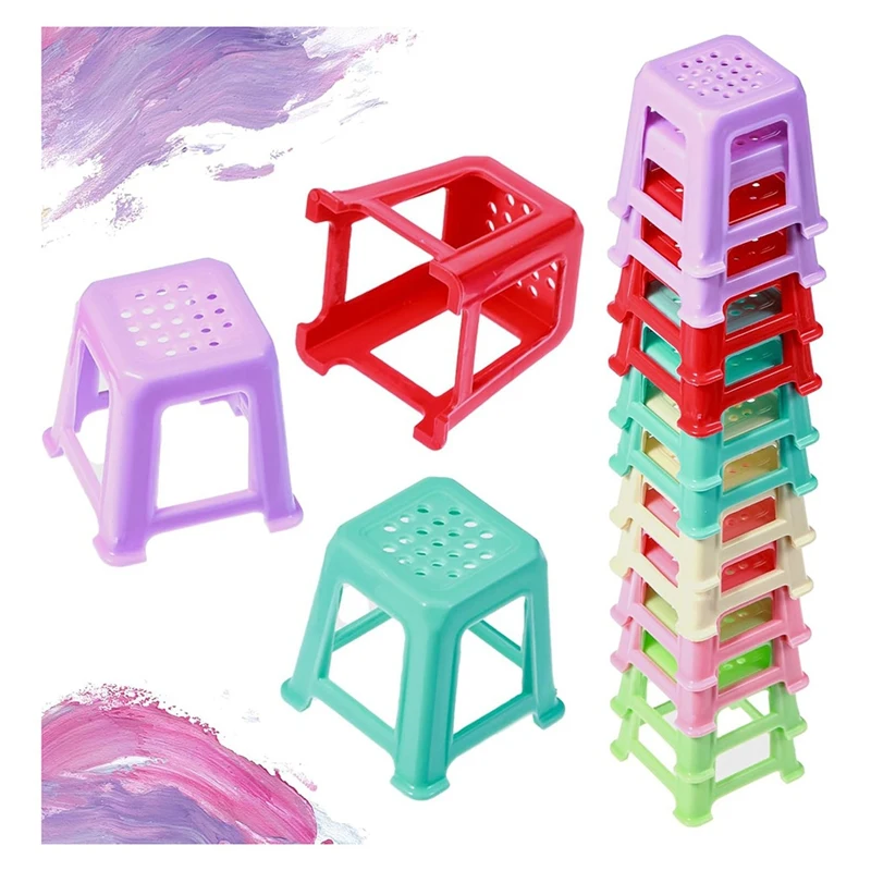 12Pcs Canvas Stand For Painting,Plastic Paint Pouring Supplies,Skip Paint Pouring Supplies Tools For Fluid Acrylic