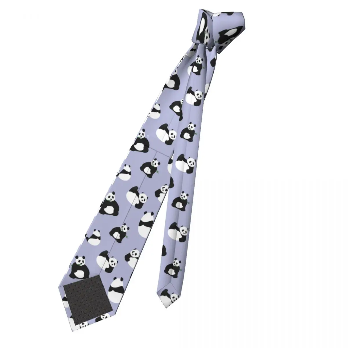 Cute Panda Men Women Neckties Skinny Polyester 8 cm Wide Neck Ties for Mens Suits Accessories Cravat Gift