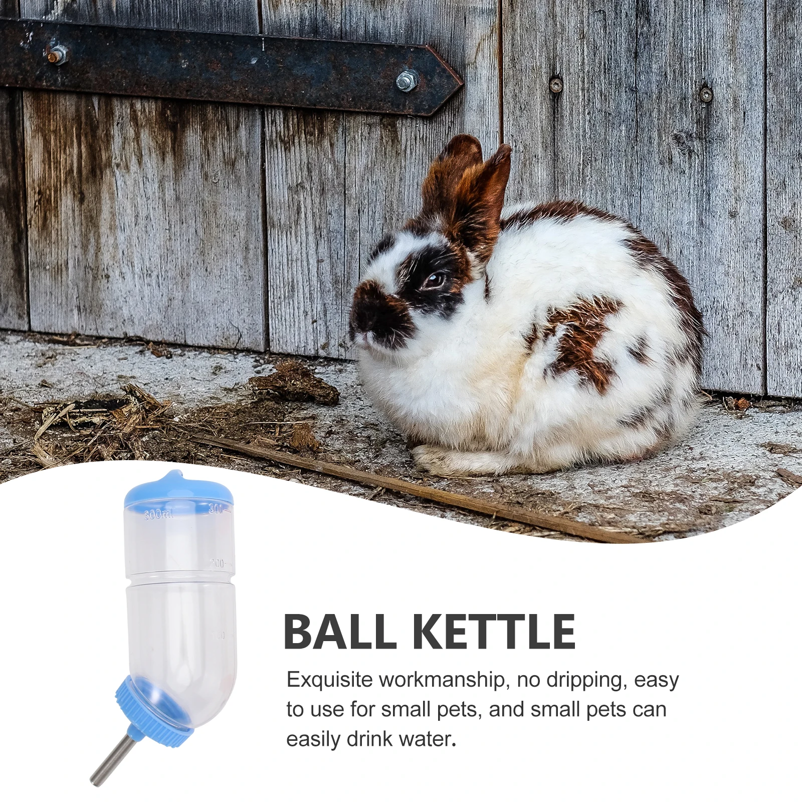 

2Pcs Pet Drinking Tool Stainless Steel Rabbit Water Feeder Fountain Pink Blue Pet Supply Water Feeder Drinking Fountain