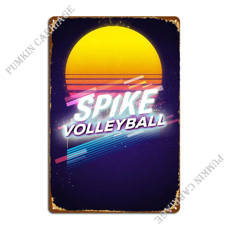 

Spike Volleyball Metal Sign Club Bar Create Bar Bar Cave Bar Tin Sign Poster