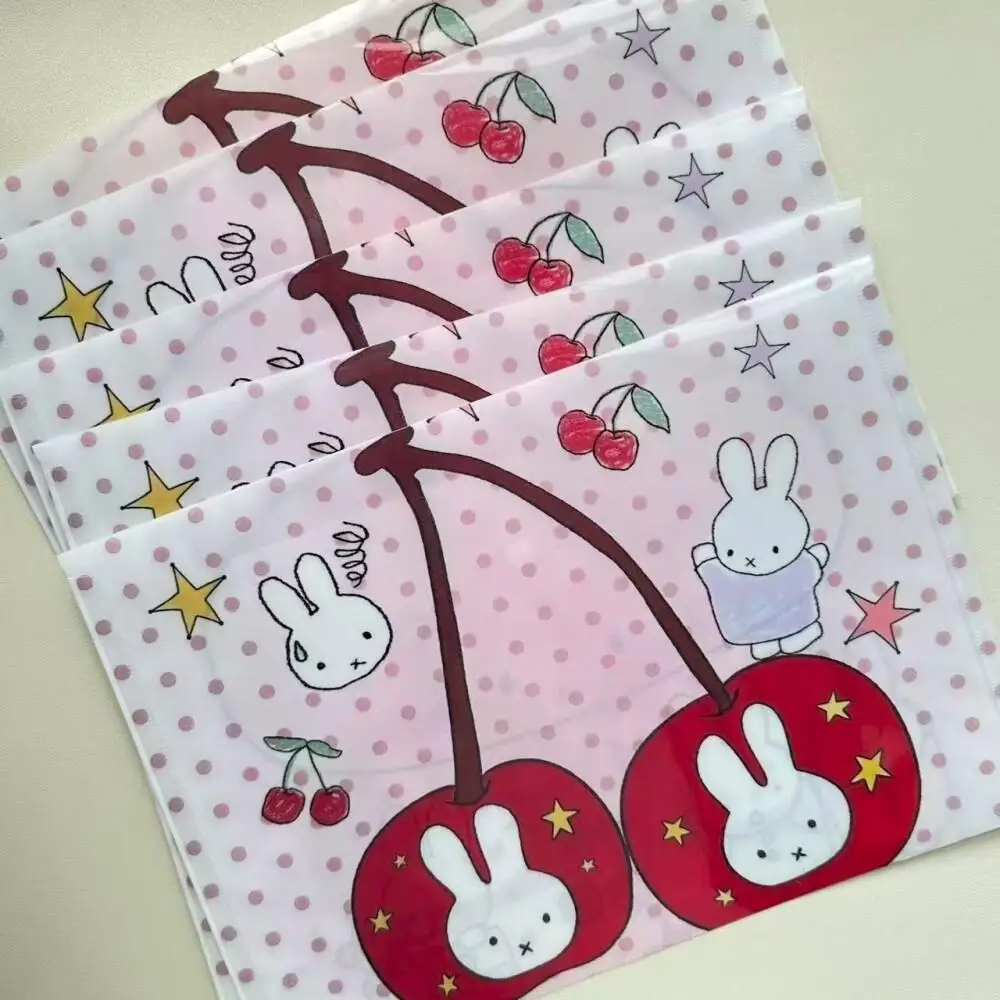 

Miffy File Bag Anime Cute Cartoon Creative Simple Miffy Waterproof Large Capacity Student Office File Storage Gift